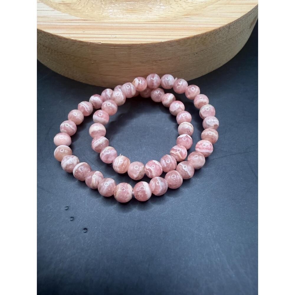 Rhodochrosite 4mm Bracelet